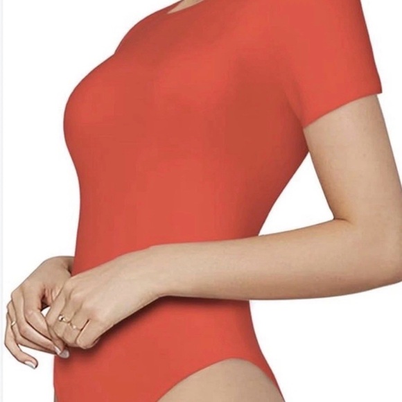 Sophia Vergara Intimates Short Sleeve Bodysuit Red Large (12-14) NWT - Picture 2 of 4